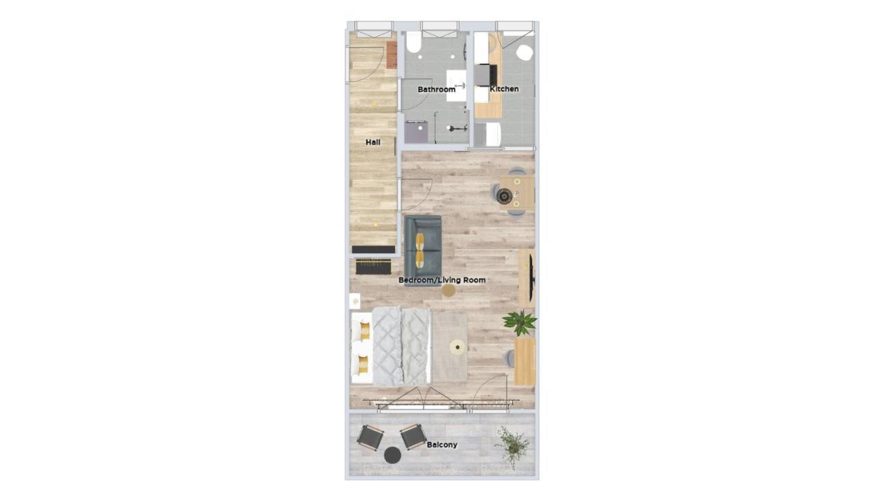 Апартаменты Zentral. Stylisch. Balkon & Parkplatz. Netflix Хольцгерлинген Экстерьер фото